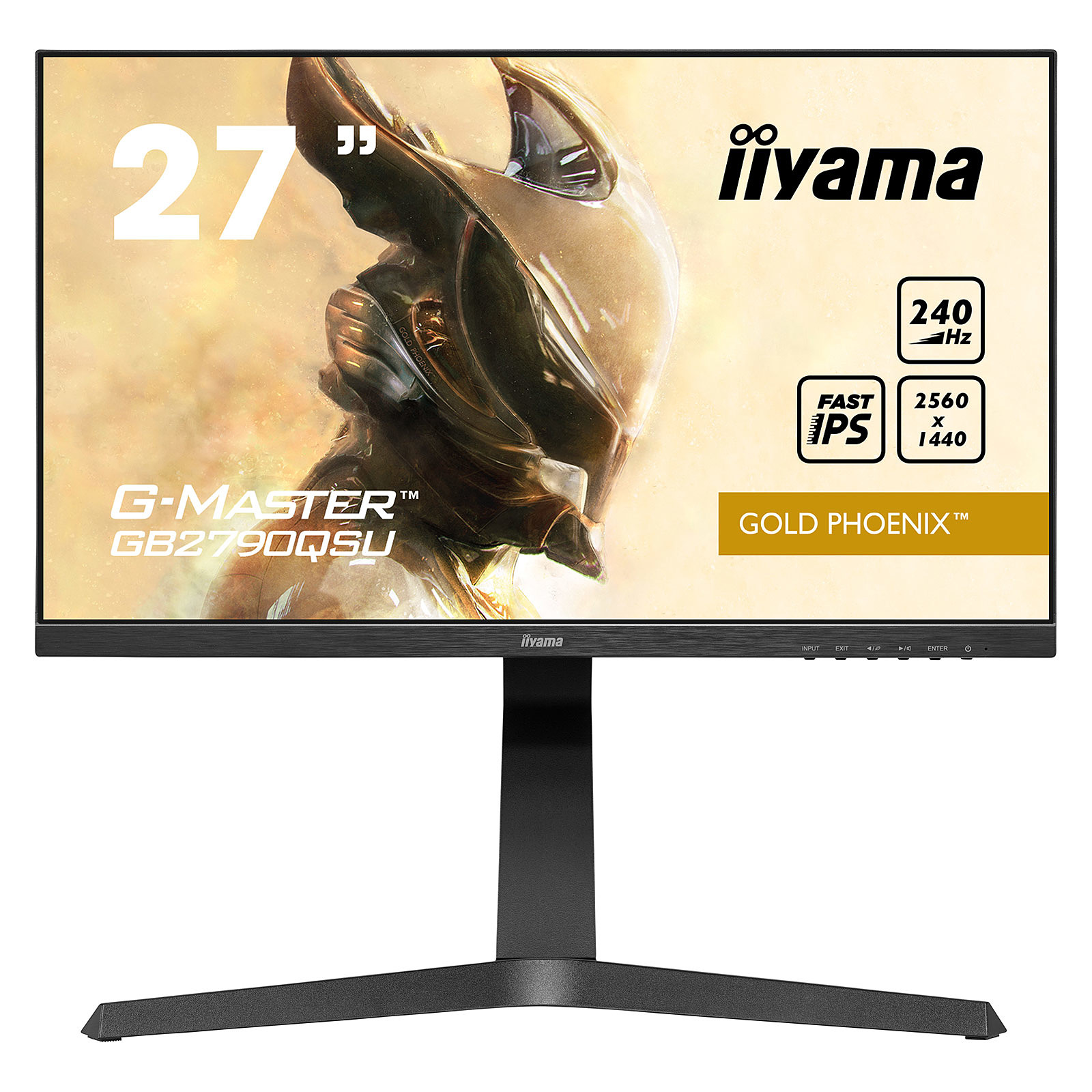 Ecran 27p 2K WQHD @240Hz 1ms iiyama G-MASTER GB2790QSU-B1